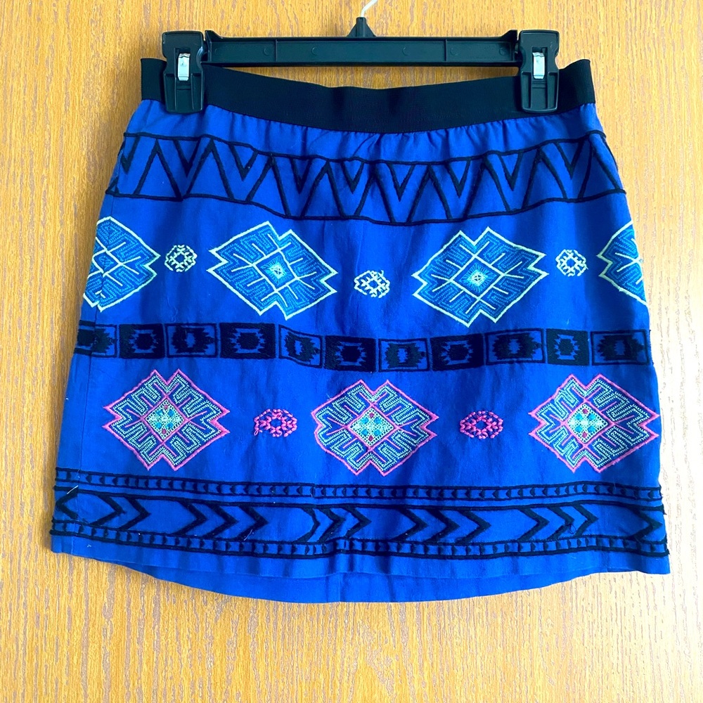 Embroidery mini skirt